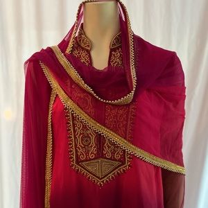 Authentic Luxury jewel colors Punjabi Patiala salwar kameez - Indian Fashion.